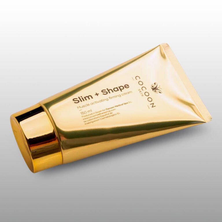 Slim + Shape crema corporal reafirmante – comprar cosmética natural online Crema reafirmante activadora muscular con ingredientes naturales Cosmética natural vegana para tonificar y reafirmar la piel